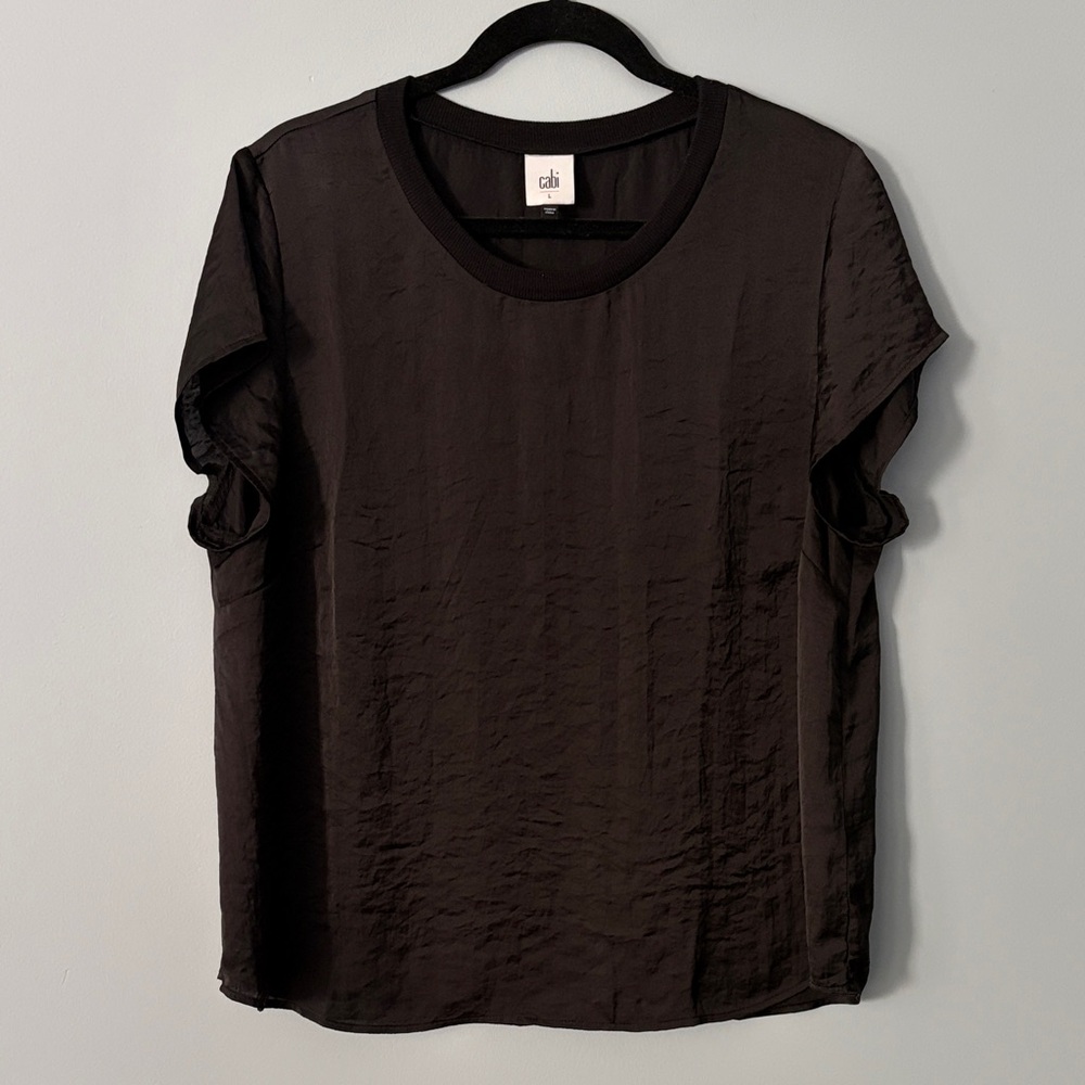 CAbi You Complete Me Black Short Sleeve Tee